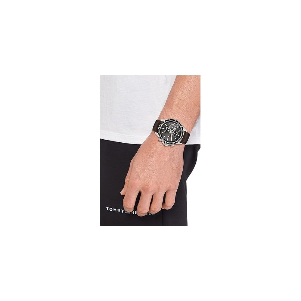 Tommy Hilfiger Miles Brown Leather Watch