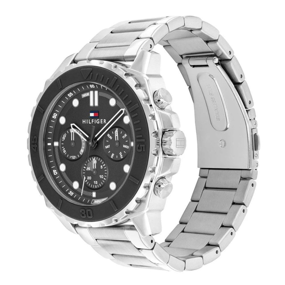 Tommy Hilfiger Morgan Chronograph Grey Dial Gents Stainless Steel Watch