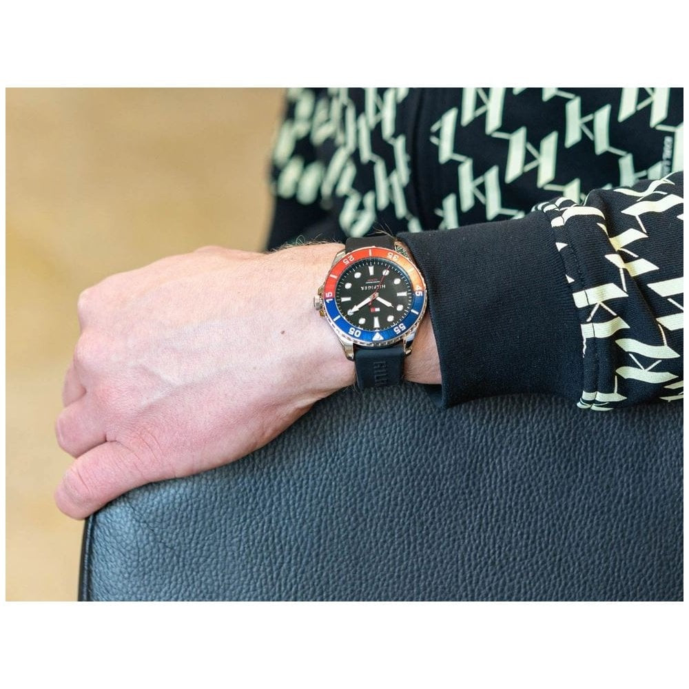 Tommy Hilfiger OCEANIC Black Silicone Gents Watch