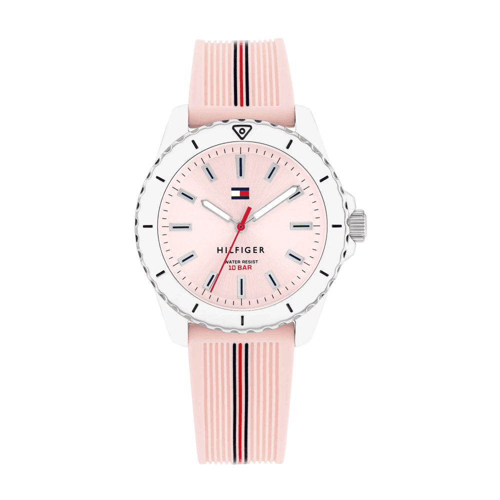 Tommy Hilfiger Silicone Blush Dial Girls Watch