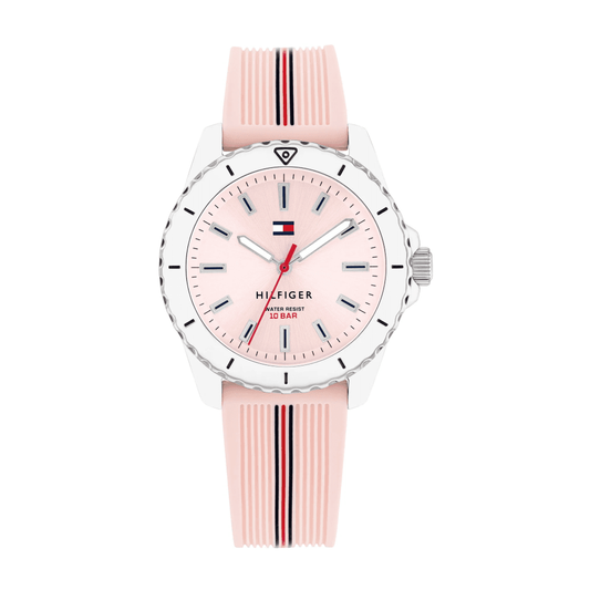 Tommy Hilfiger Silicone Blush Dial Girls Watch