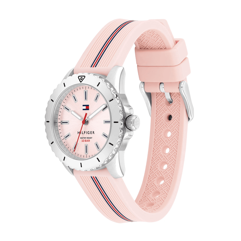 Tommy Hilfiger Silicone Blush Dial Girls Watch