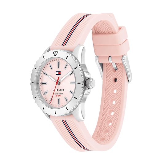 Tommy Hilfiger Silicone Blush Dial Girls Watch