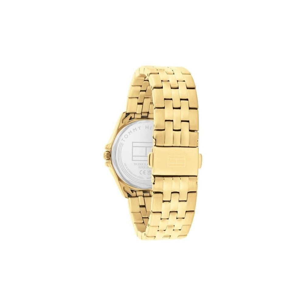 Tommy Hilfiger Striking Green Dial, Ladies Gold Stainless Steel Watch