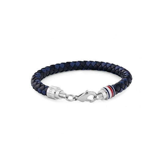 Tyson, Blue Gents Leather Bracelet