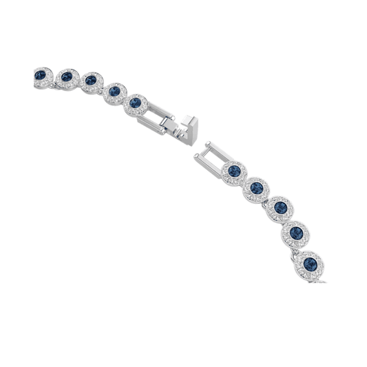 UNA BLUE ANGELIC TENNIS NECKLACE