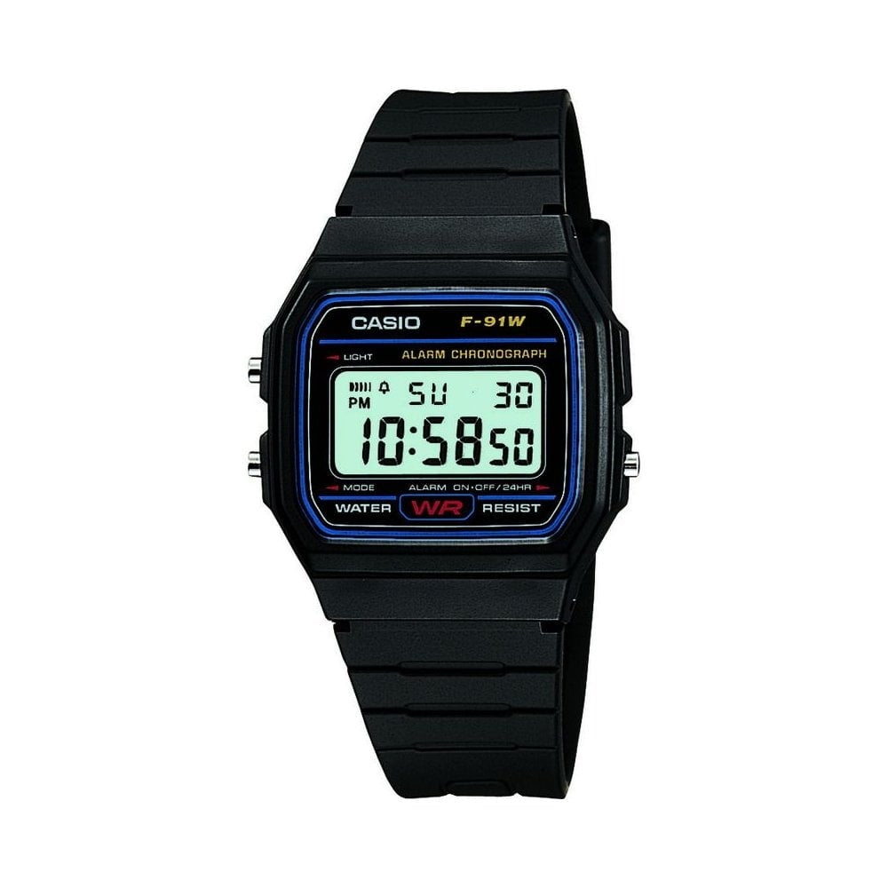 UNISEX BLACK CLASSIC MULTIFUNCTION DIGITAL WATCH