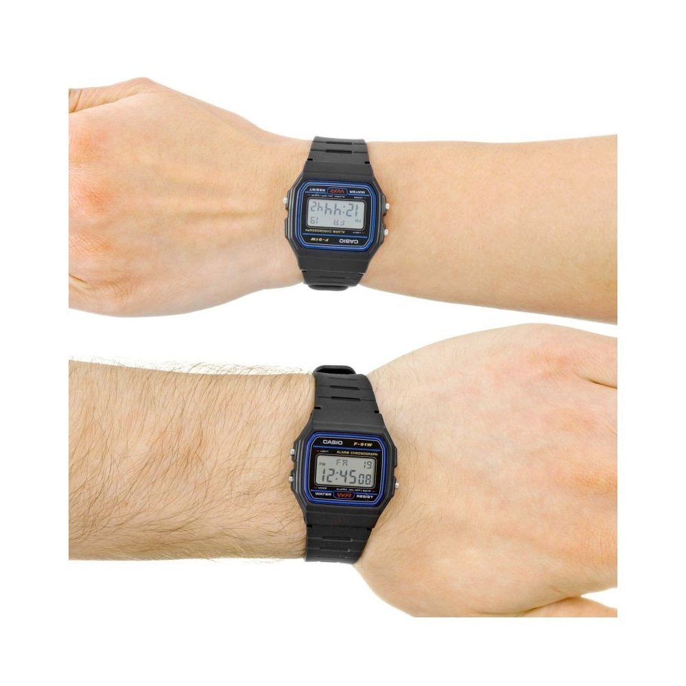 UNISEX BLACK CLASSIC MULTIFUNCTION DIGITAL WATCH