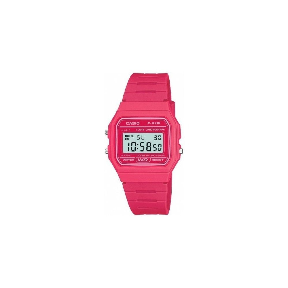 UNISEX CLASSIC PINK DIGITAL WATCH WITH ALARM FEATURE