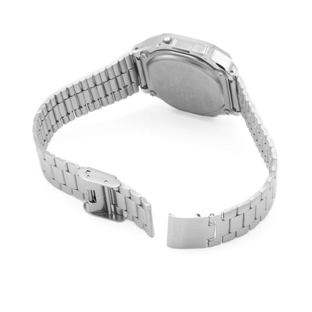 Unisex Casio Classic Alarm Chronograph Watch with stainless steel bracelet