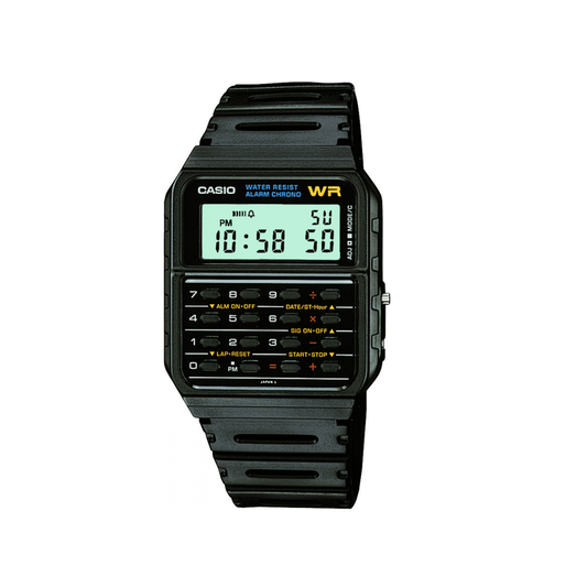 VINTAGE CALCULATOR DIGITAL BLACK BRACELET UNISEX WATCH