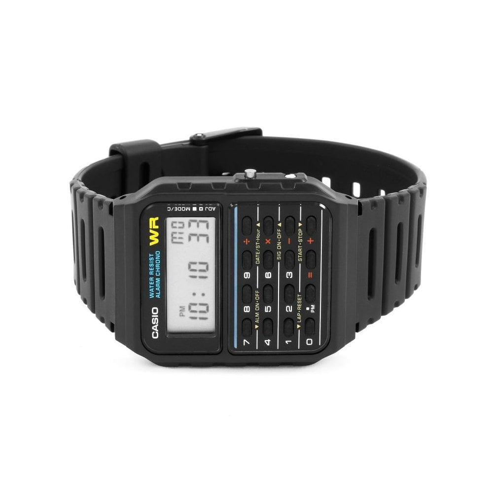 VINTAGE CALCULATOR DIGITAL BLACK BRACELET UNISEX WATCH