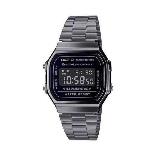 VINTAGE DARK STEEL DIGITAL UNISEX BRACELET WATCH