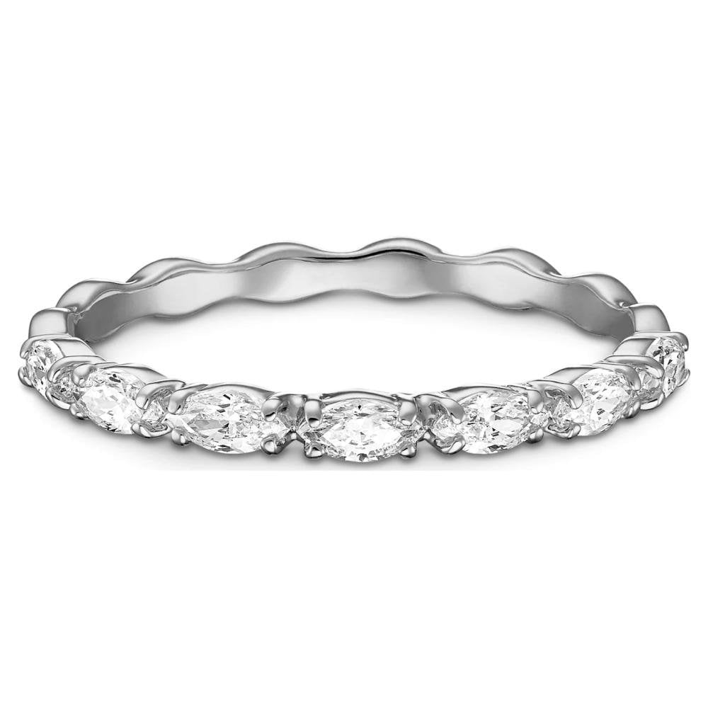 VITTORE MARQUISE SILVER CLEAR SWAROVSKI CRYSTAL RING