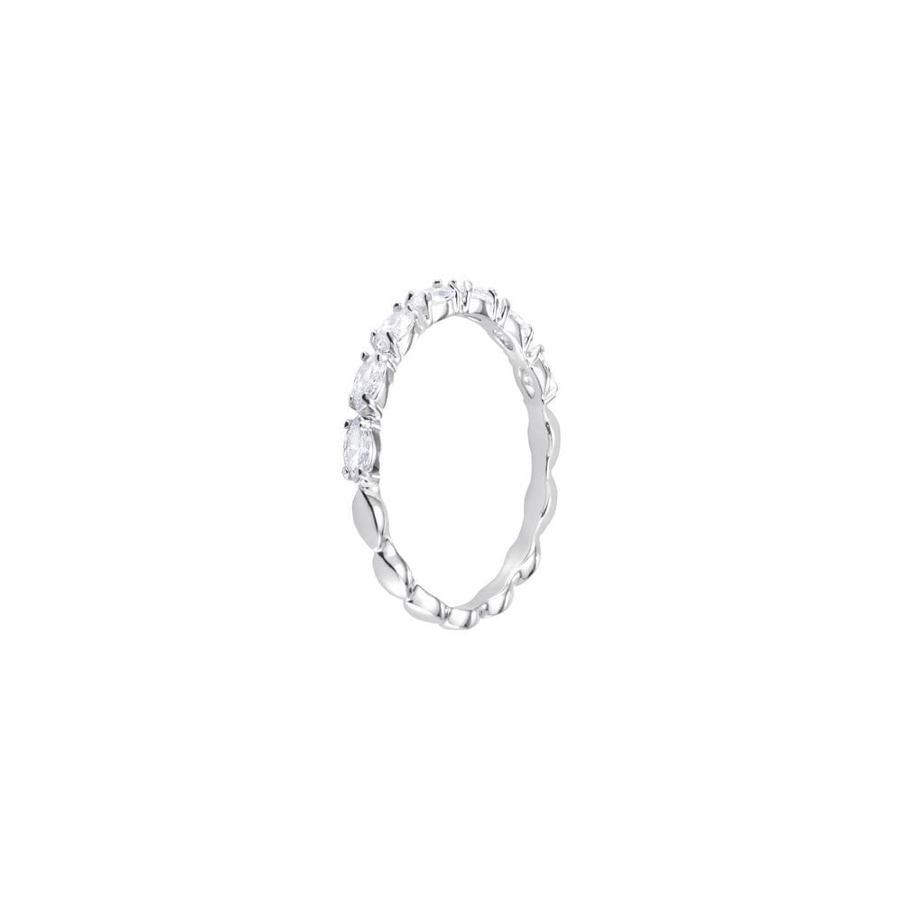 VITTORE MARQUISE SILVER CLEAR SWAROVSKI CRYSTAL RING