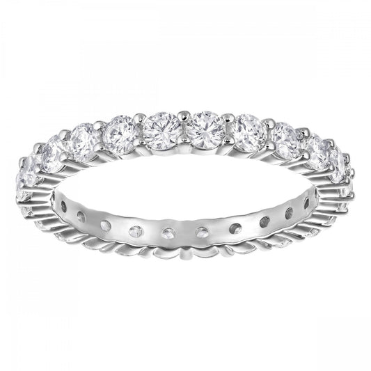 VITTORE XL RING, WHITE, RHODIUM PLATED