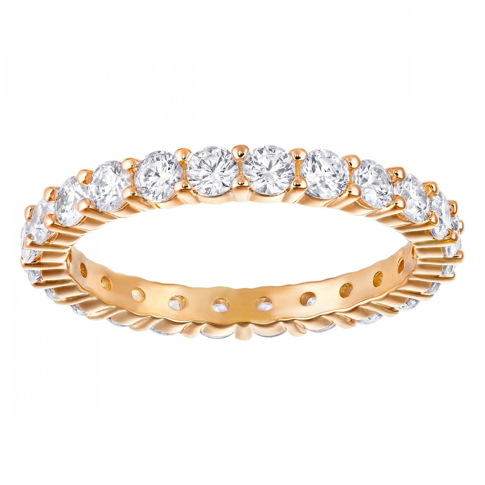 VITTORE XL ROSE GOLD PLATED ETERNITY RING