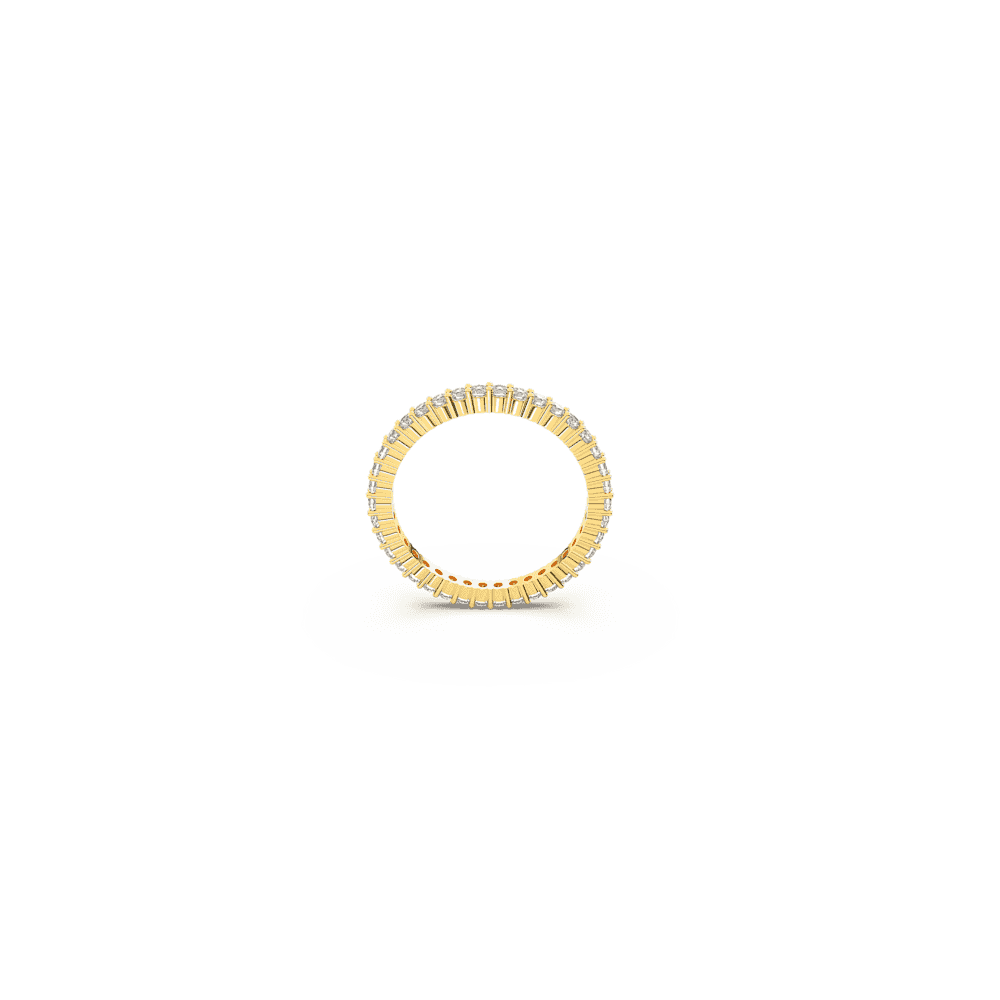 Vittore ring, Round cut, White, Gold-tone plated