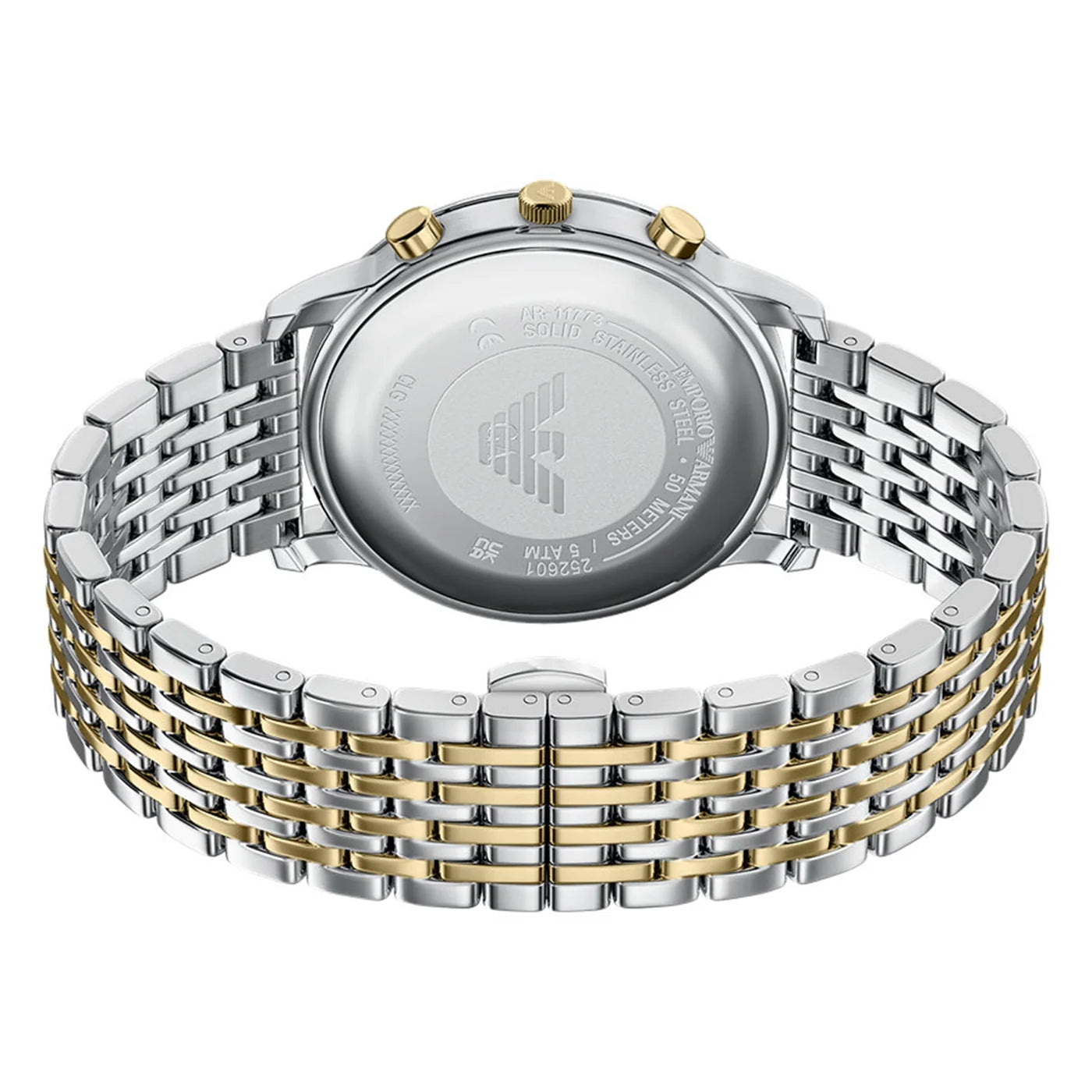 ARMANI GENTS TWO-TONED STAINLESS STEEL WATCH
