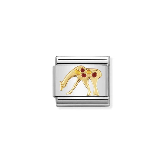 Nomination Classic Gold & Enamel Giraffe Charm