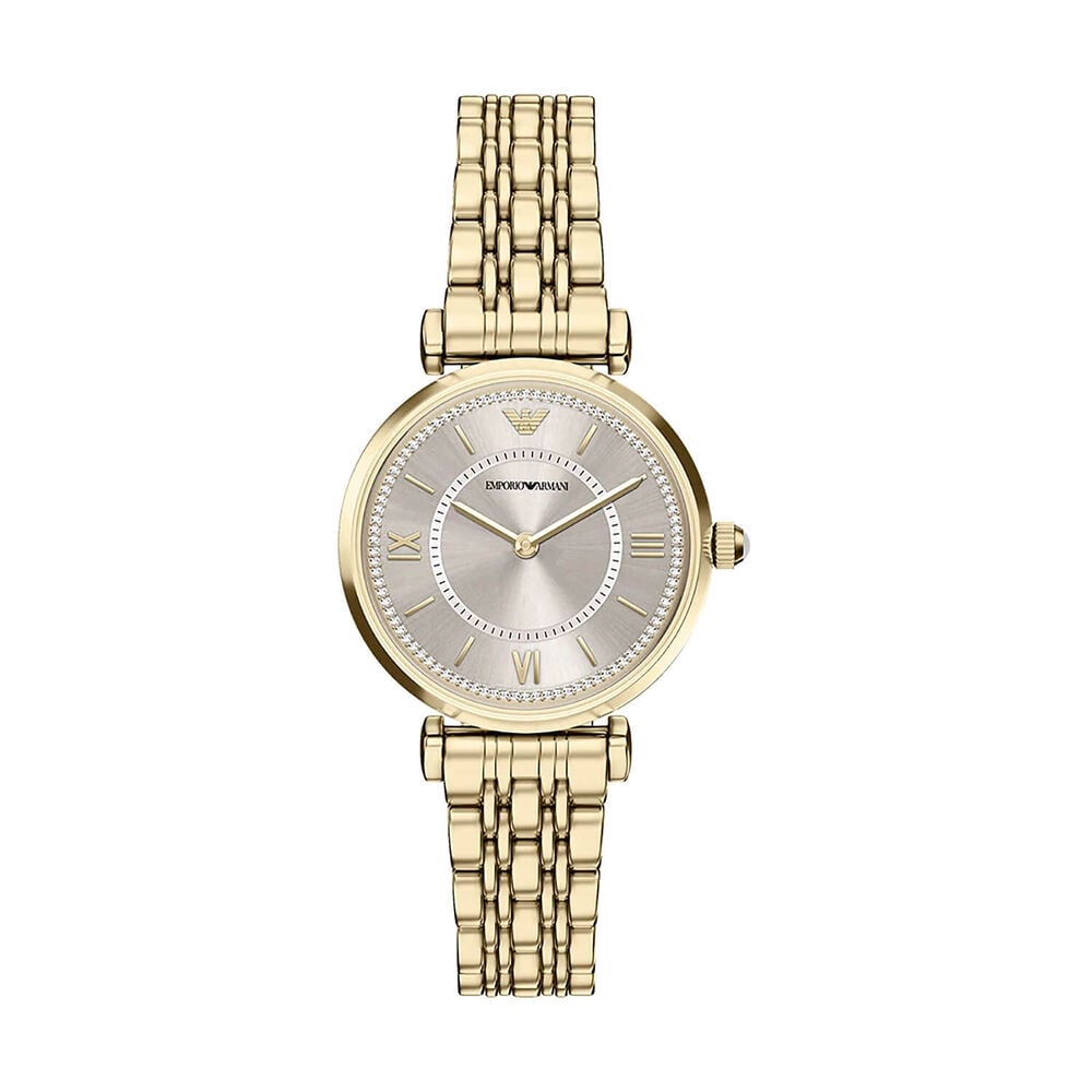ARMANI LADIES GOLD STAINLESS STEEL WATCH