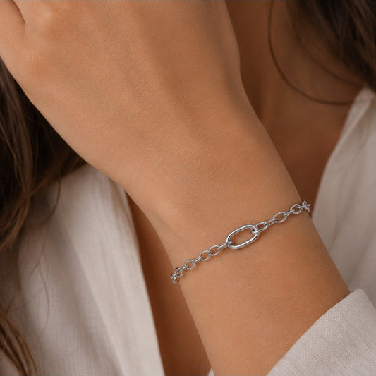Silver Pandora ME Oval Link Bracelet
