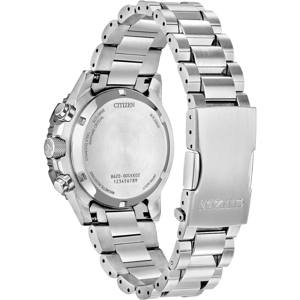 CITIZEN ECO DRIVE GREEN DIAL GENTS STAINLESS STEEL WATCH