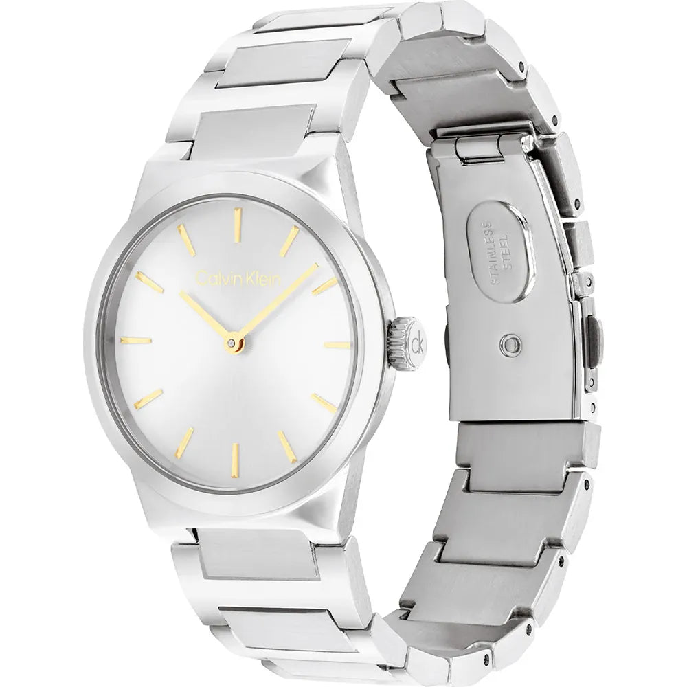 CALVIN KLEIN LADIES STAINLESS STEEL WATCH