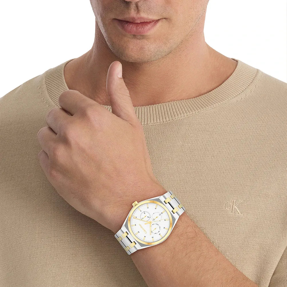 CALVIN KLEIN CHRONOGRAPH TWO-TONED GENTS WATCH