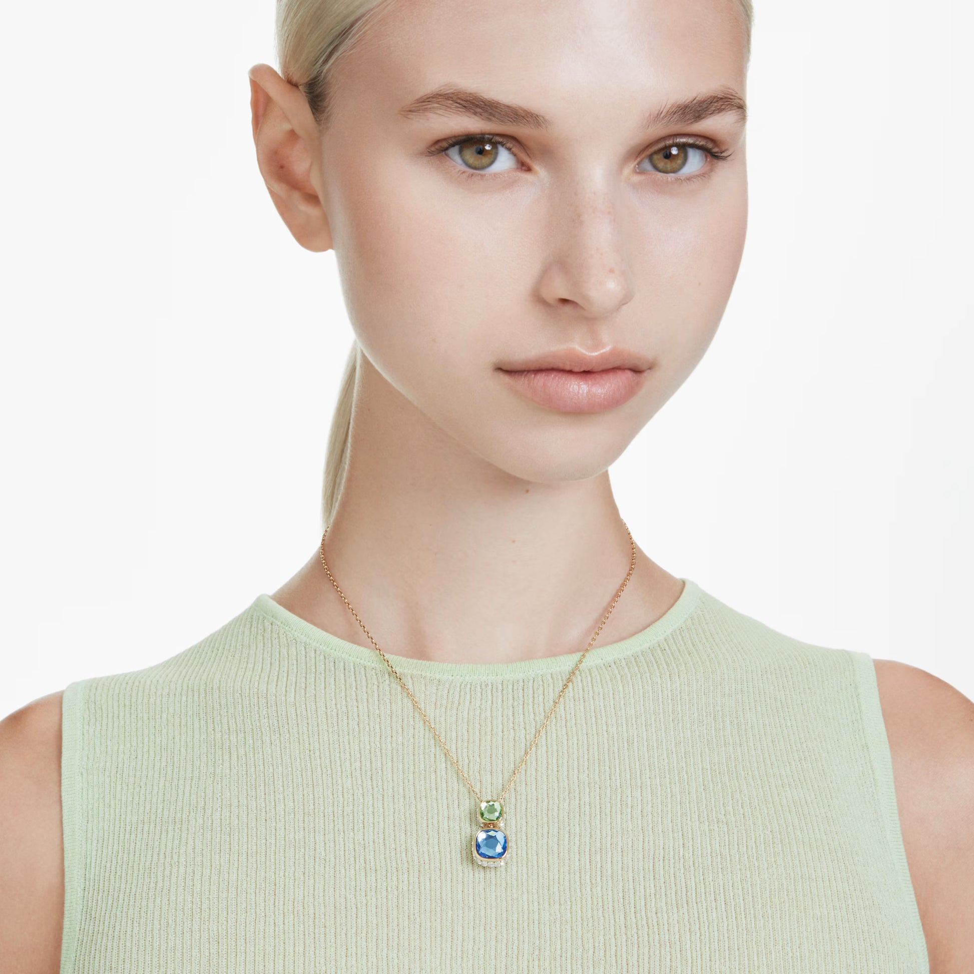 CHROMA CUSHION CUT MULTICOLOURED  PENDANT
