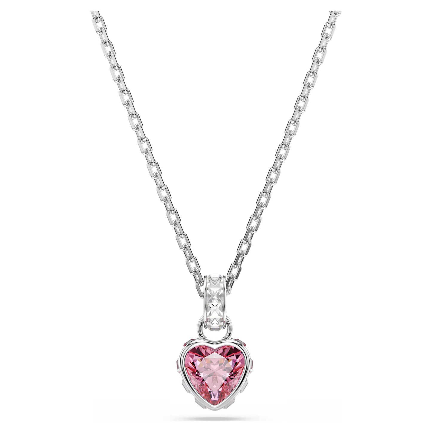 Pink Heart Chroma Mixed Cuts Swarovski Pendant