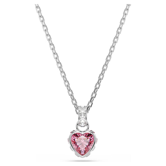Pink Heart Chroma Mixed Cuts Swarovski Pendant