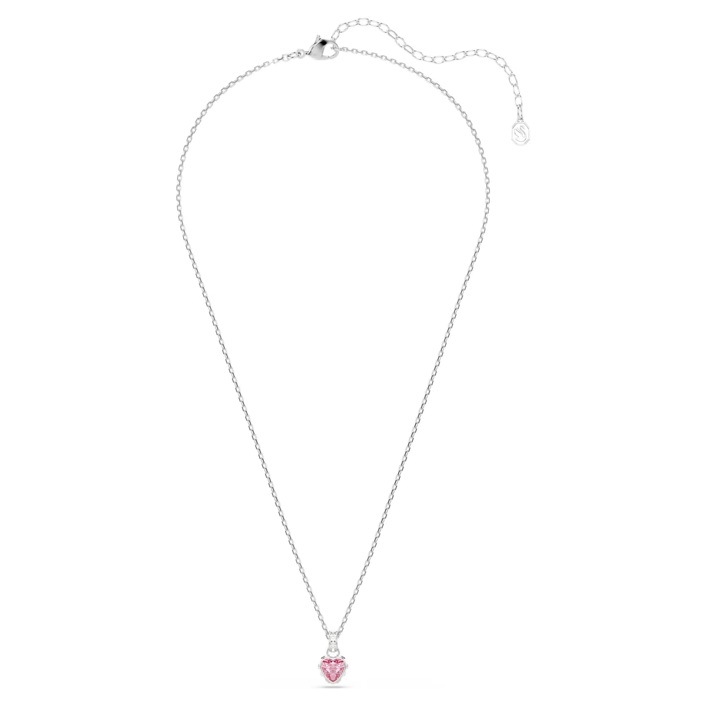 Pink Heart Chroma Mixed Cuts Swarovski Pendant