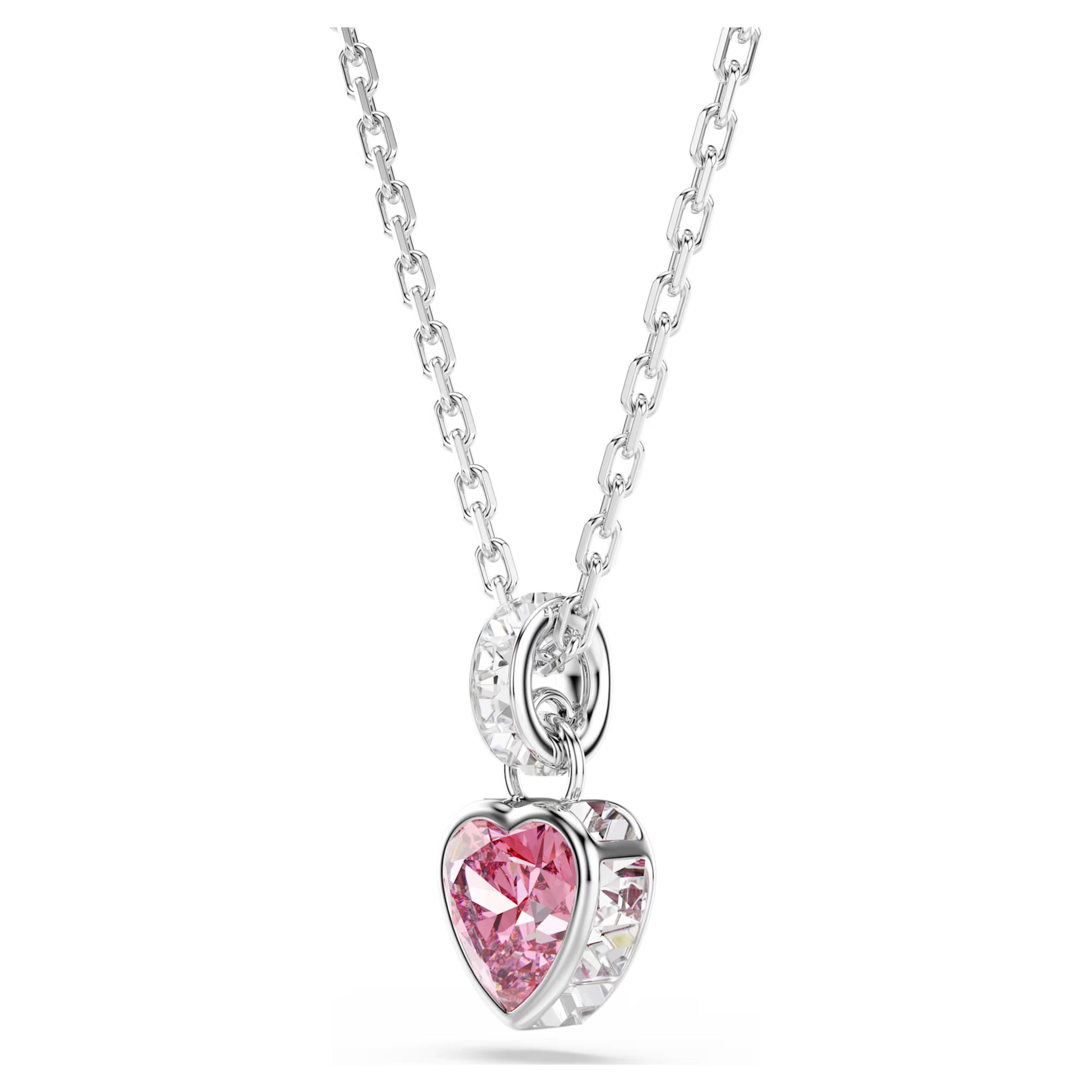Pink Heart Chroma Mixed Cuts Swarovski Pendant
