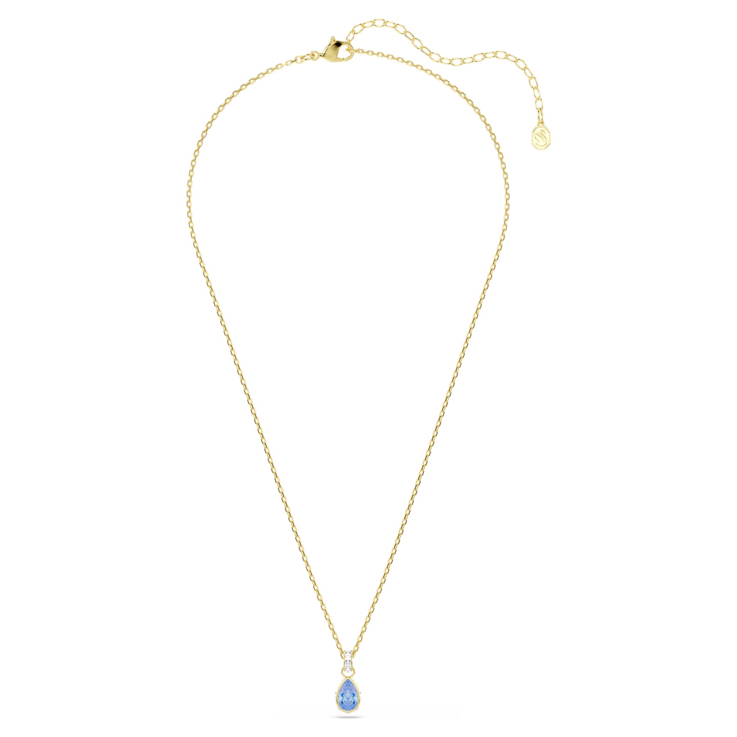 Blue Pear Cut Chroma Swarovski Pendant