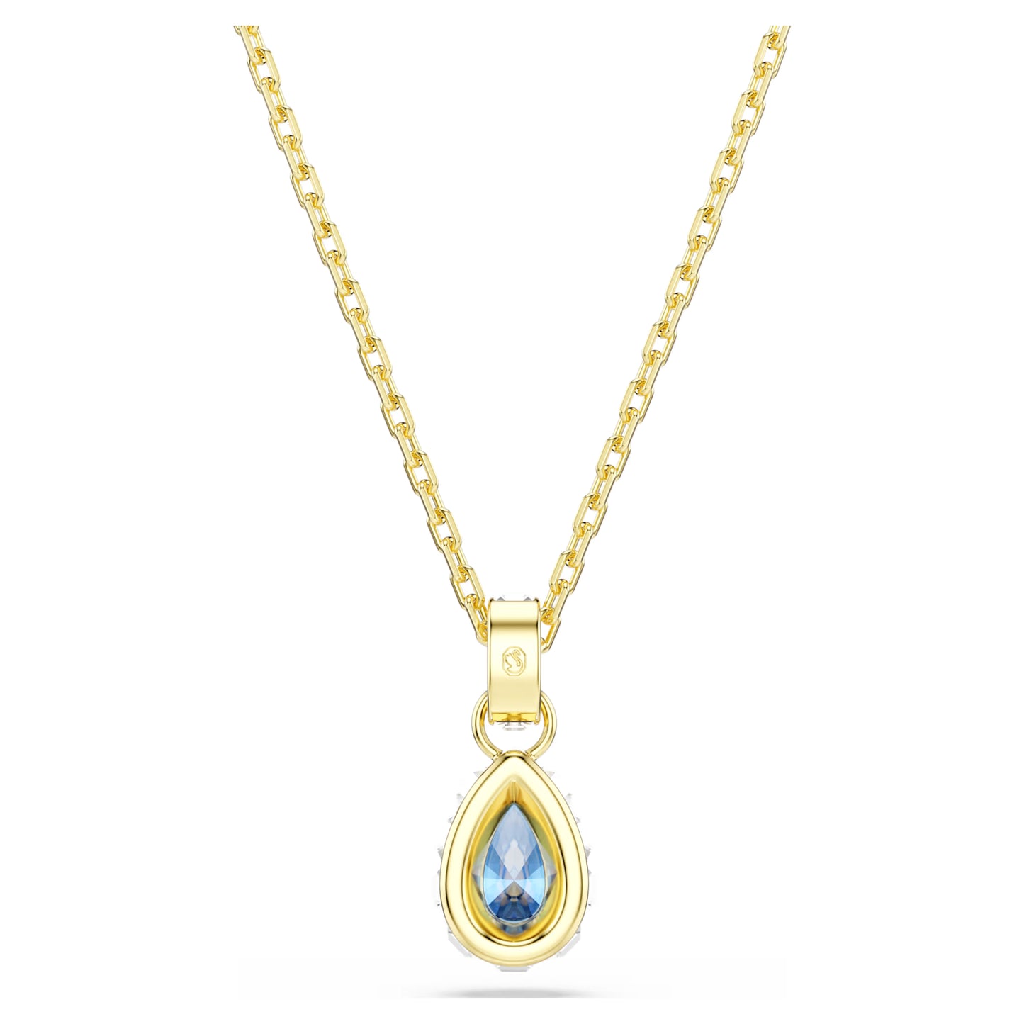 Blue Pear Cut Chroma Swarovski Pendant