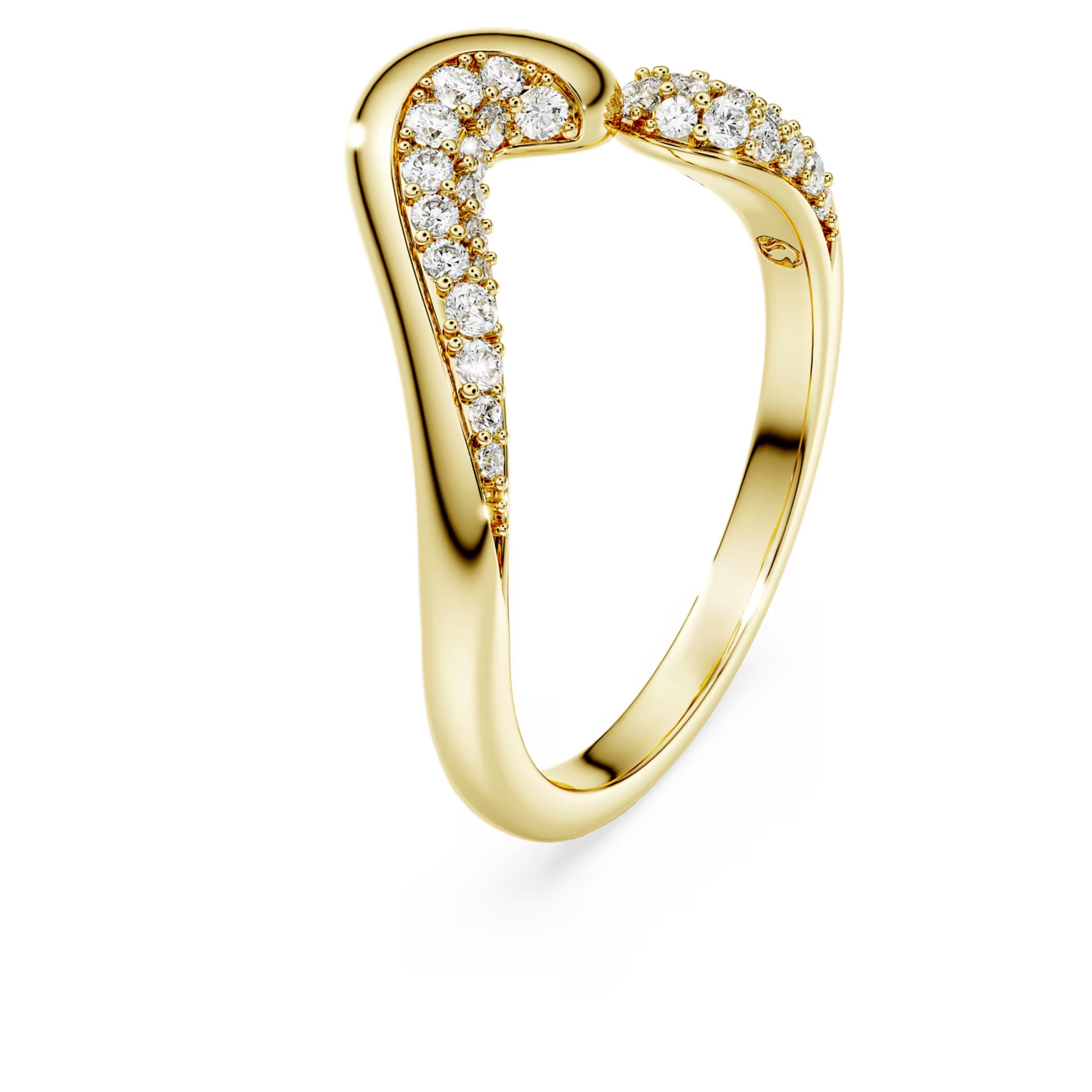 Gold Classica Open Swarovski Ring