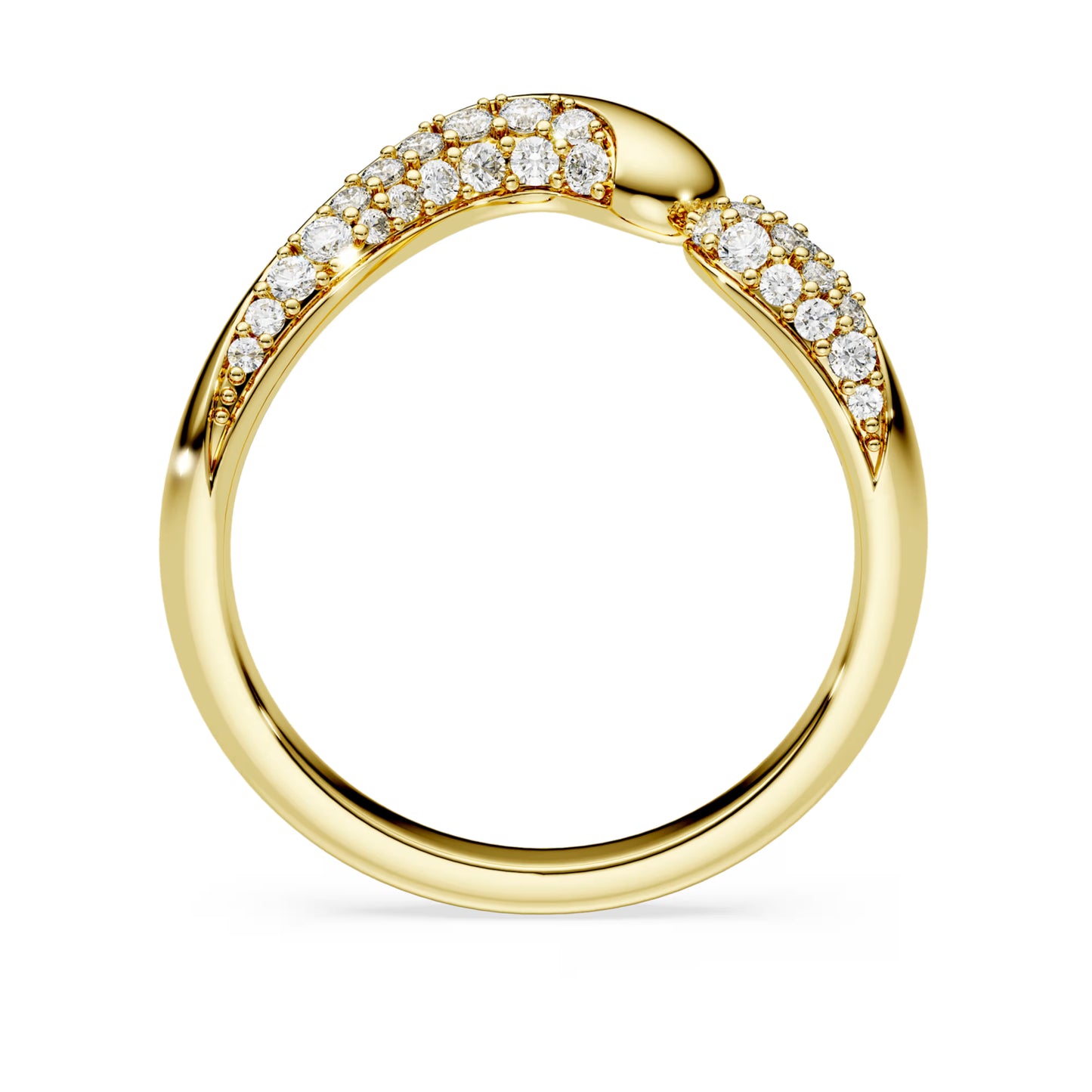 Gold Classica Open Swarovski Ring