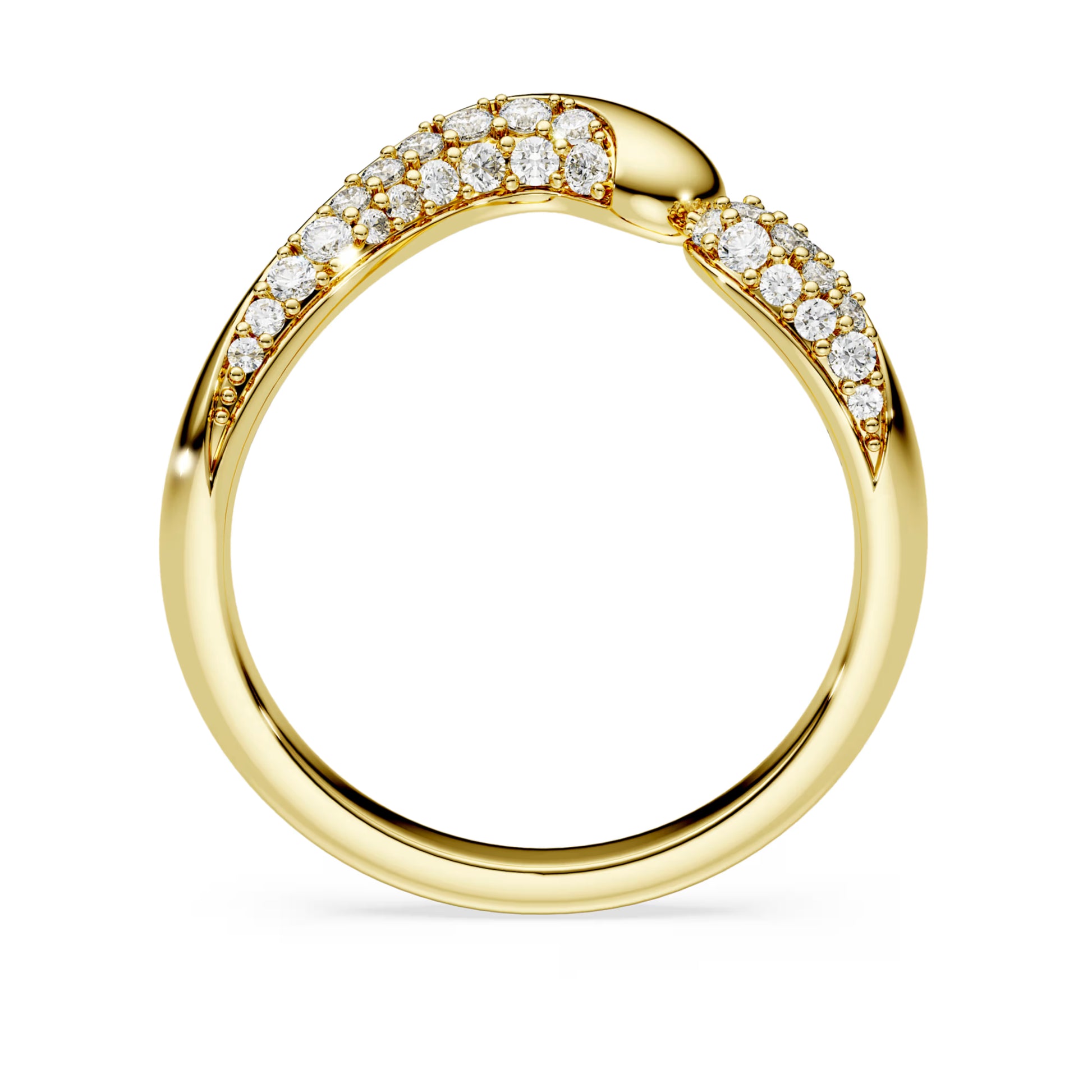 Gold Classica Open Swarovski Ring