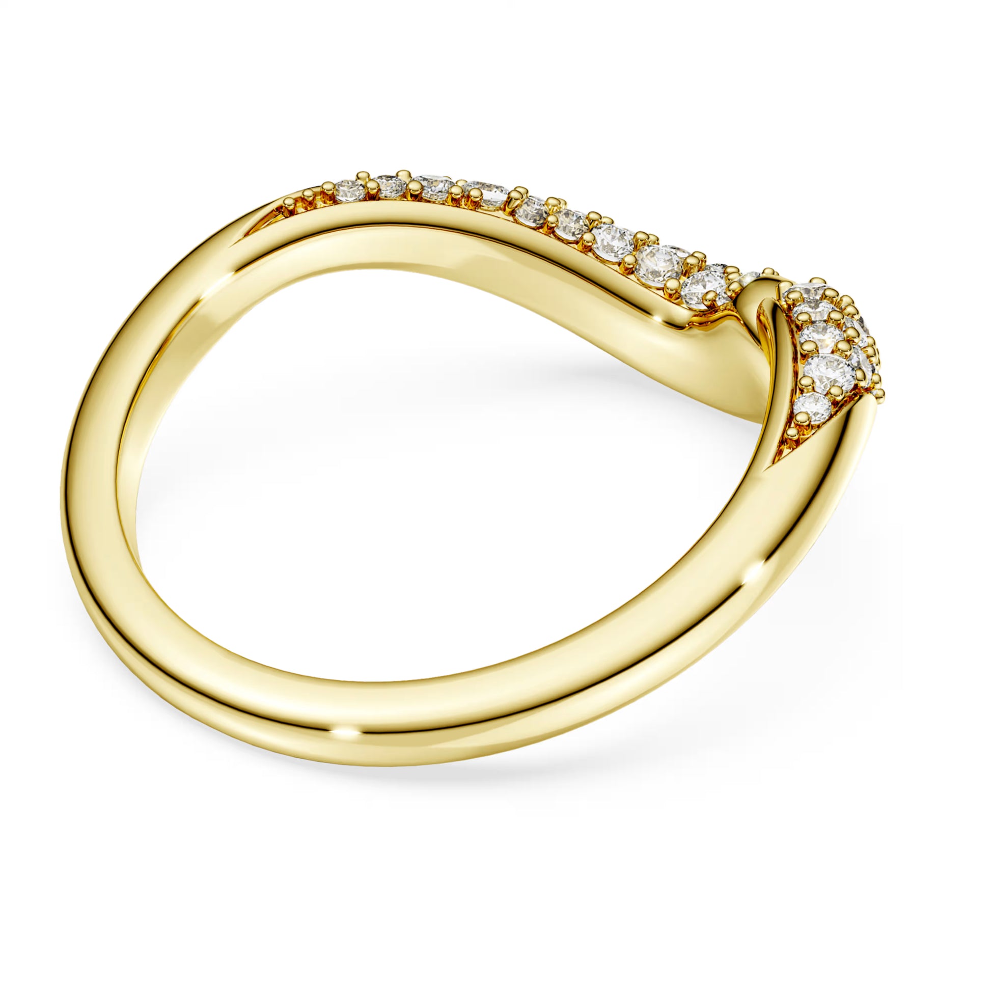 Gold Classica Open Swarovski Ring