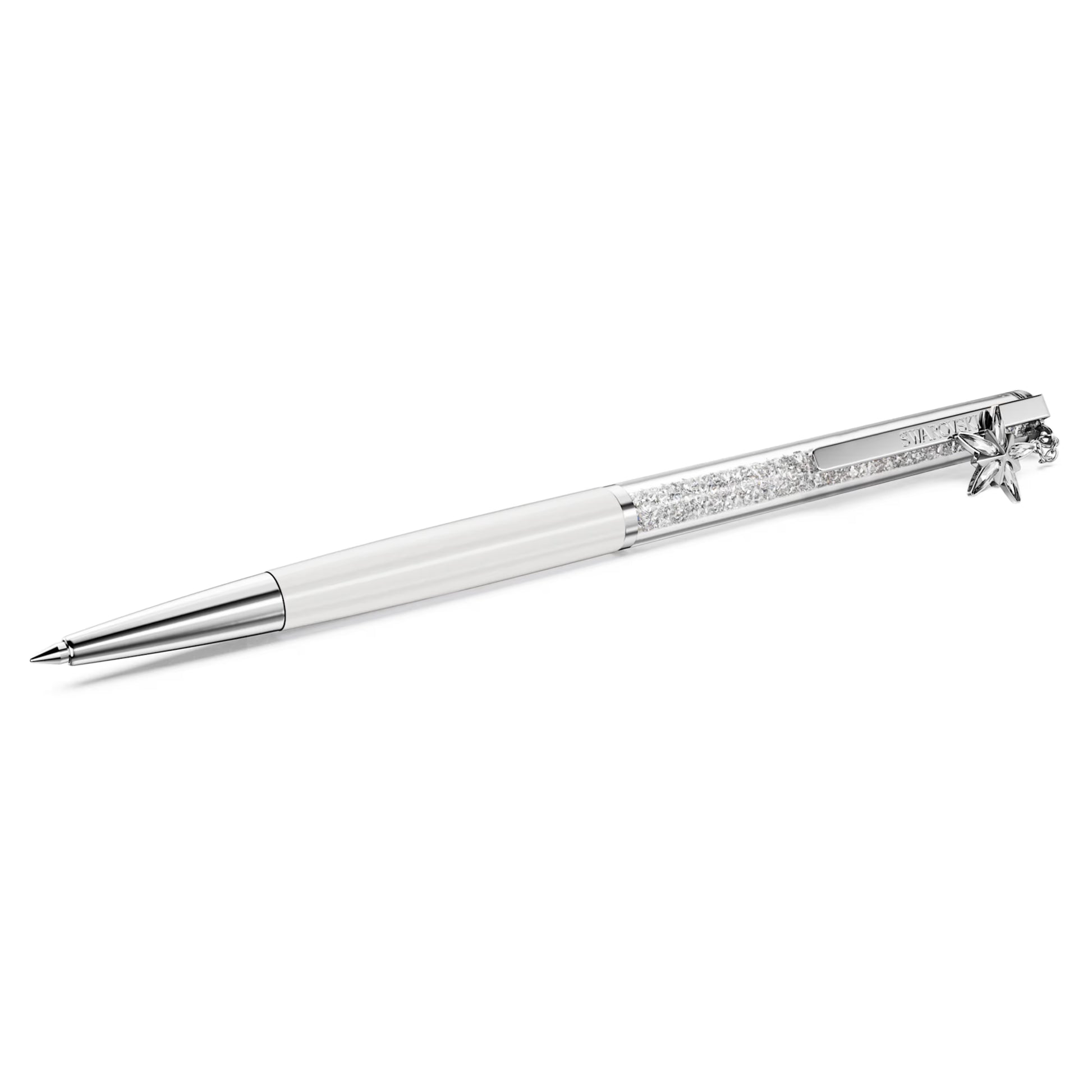 CRYSTALLINE BALLPOINT SWAROVSKI WHITE PEN WITH STAR CHARM