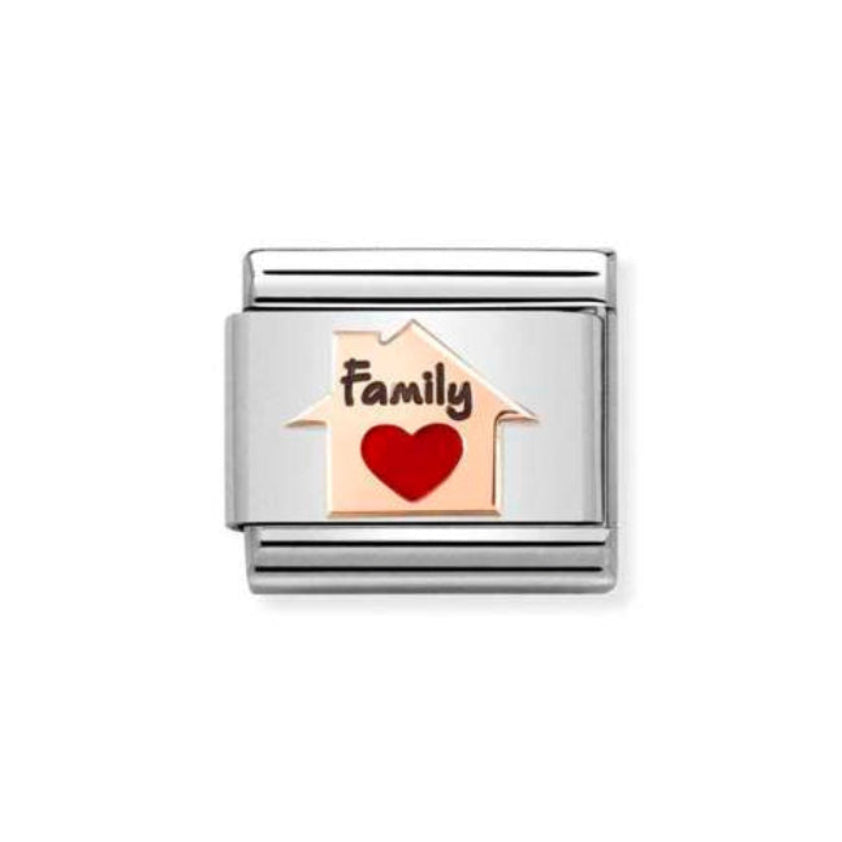 Composable Link, FAMILY Home Red Heart Charm