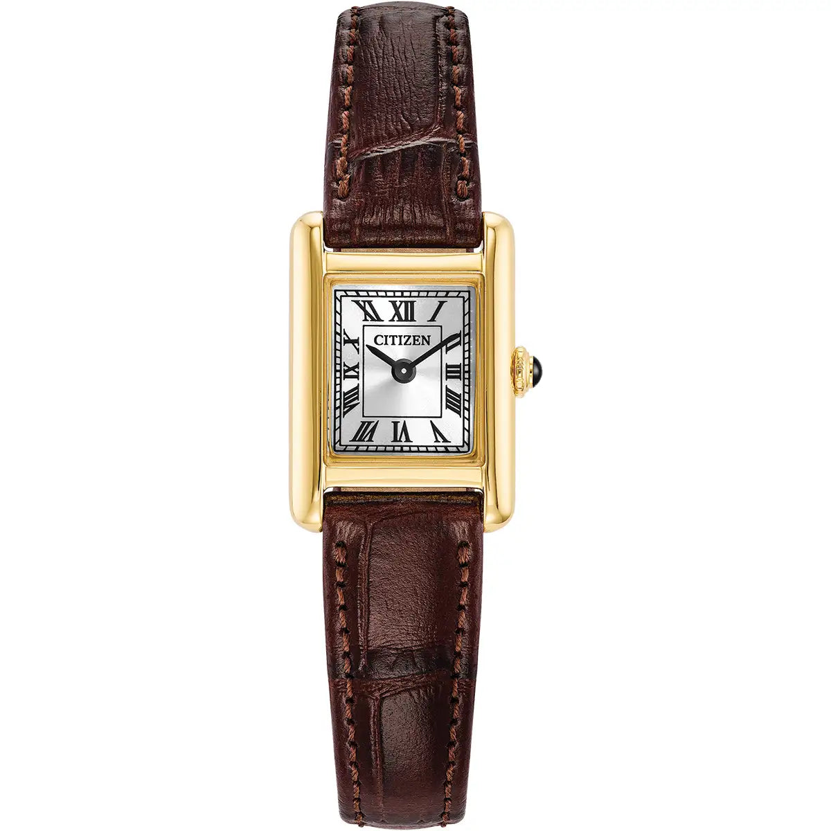 Citizen Fio Roma Eco-Drive Ladies Brown Leather Watch