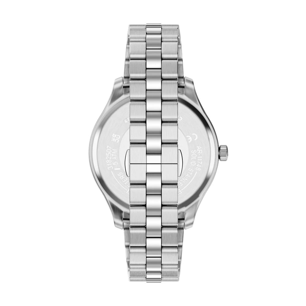 ARMANI LIGHT BLUE DIAL GENTS STAINLESS STEEL WATCH