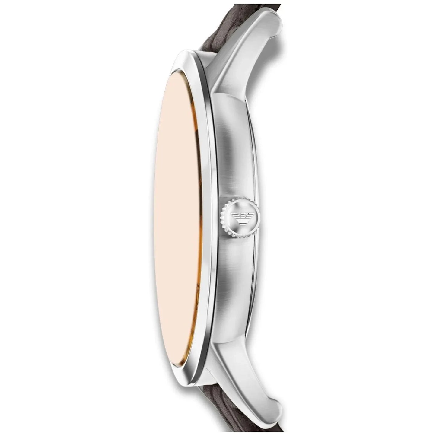 ARMANI ARCHETIPO BRONZE DIAL GENTS BROWN LEATHER  WATCH