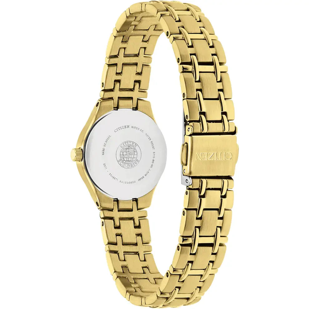Citizen Silhouette Eco-Drive Ladies Gold Stainless Steel Watch