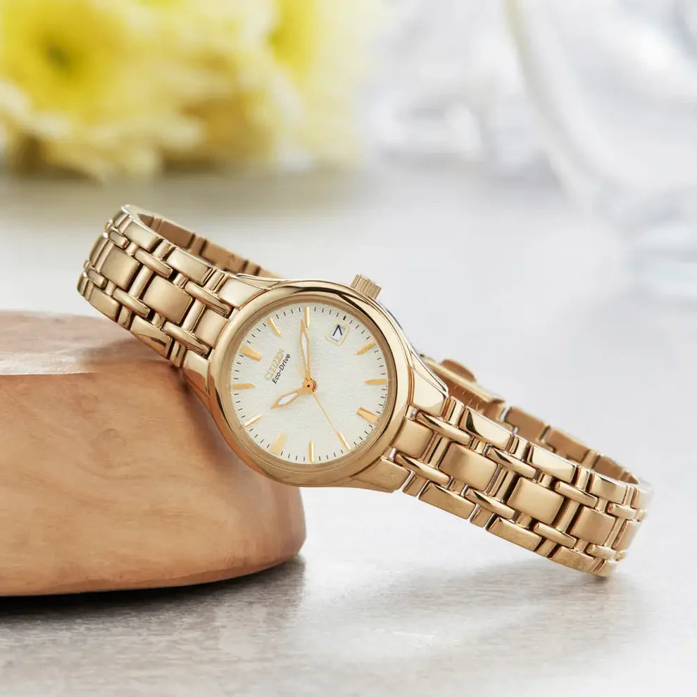 Citizen Silhouette Eco-Drive Ladies Gold Stainless Steel Watch