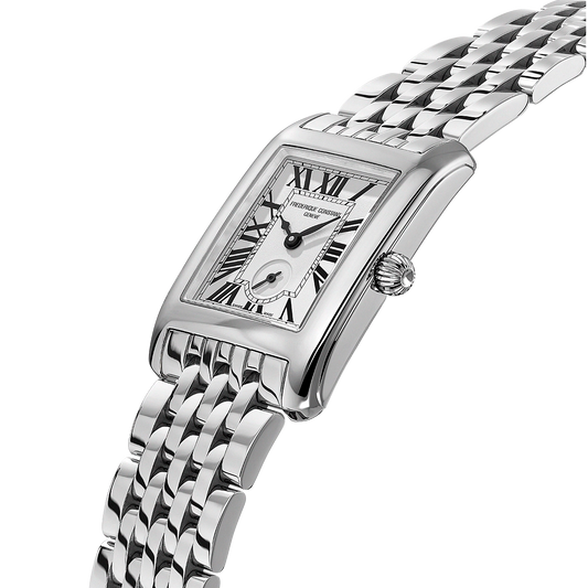 Frederique Constant Caree Small Seconds Silver Dial Ladies Stainless Steel Watch