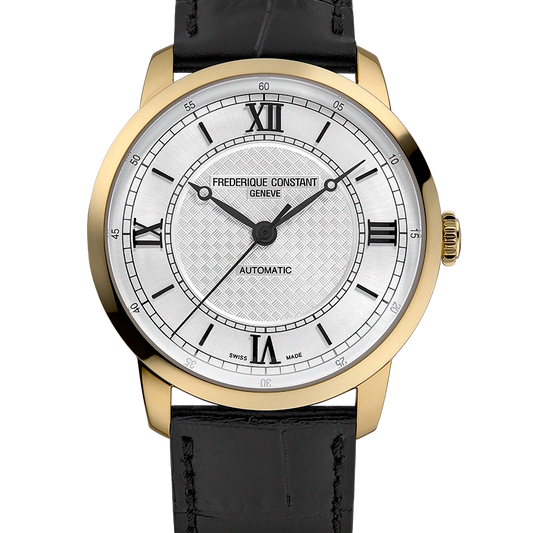 Frederique Constant Première Automatic Gents Black Leather Watch