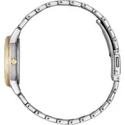 CITIZEN ECO DRIVE TWO-TONED LADIES STAINLESS STEEL WATCH